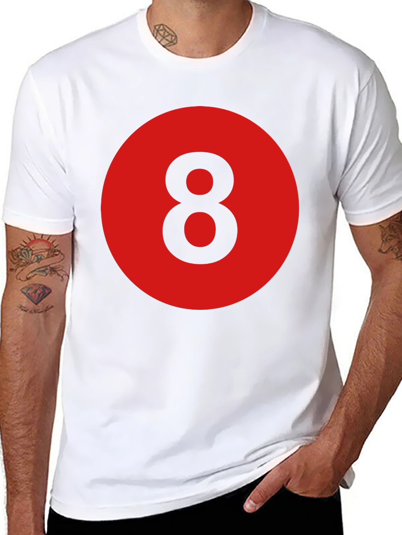 8 Ball Graphic Tee - Retro Style