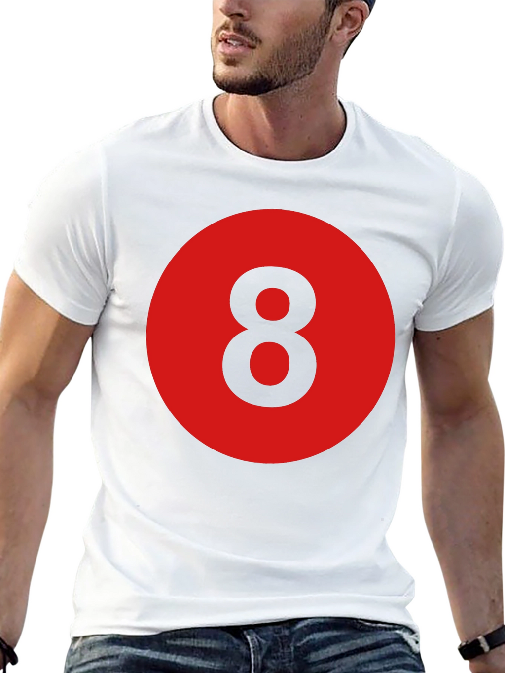 8 Ball Graphic Tee - Retro Style