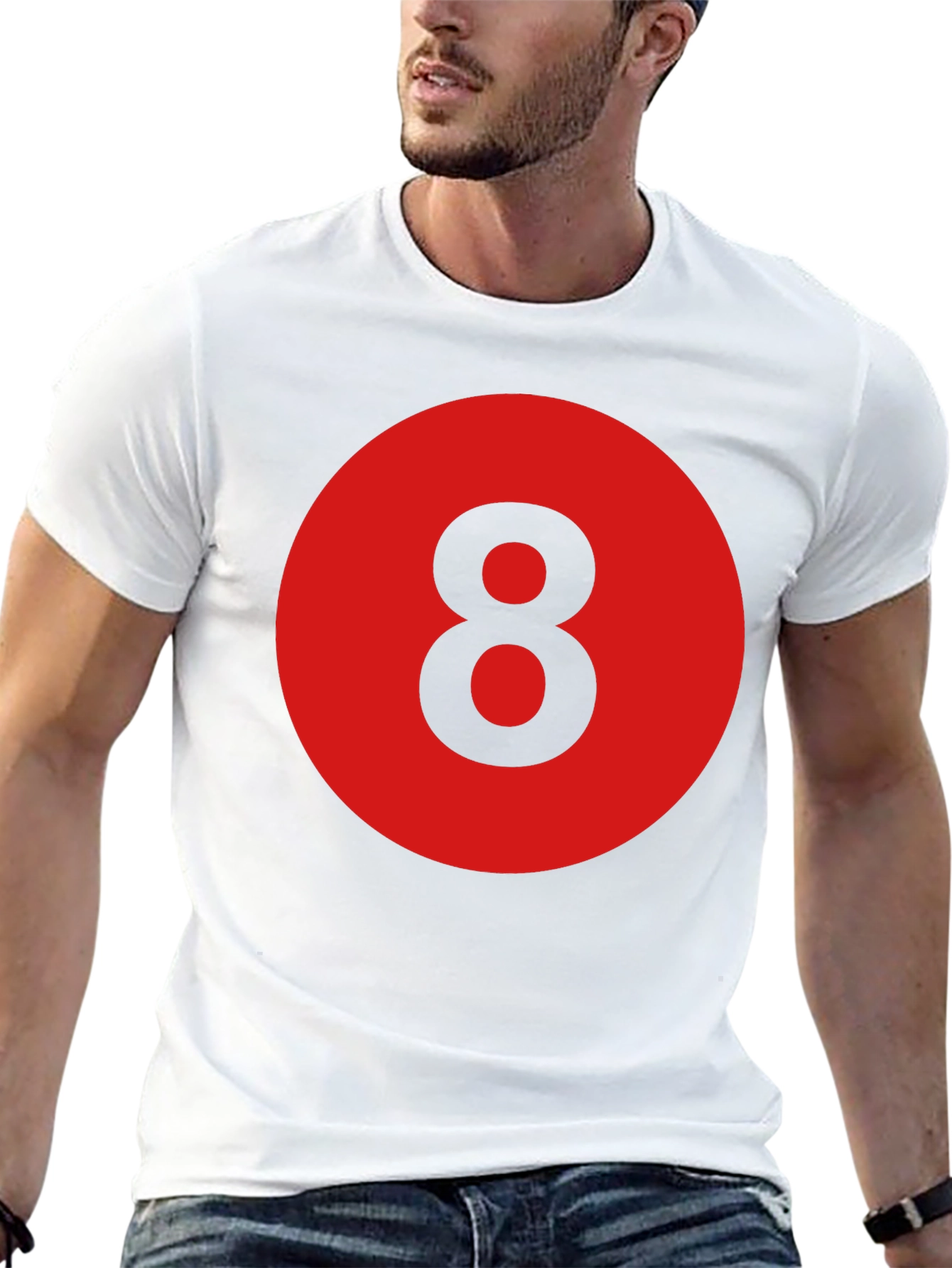 8 Ball Graphic Tee - Retro Style
