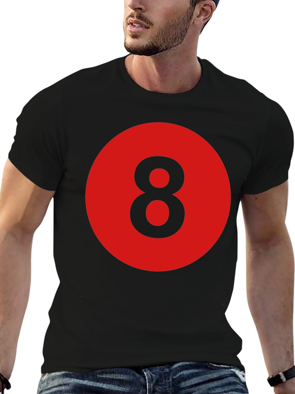 8 Ball Graphic Tee - Retro Style