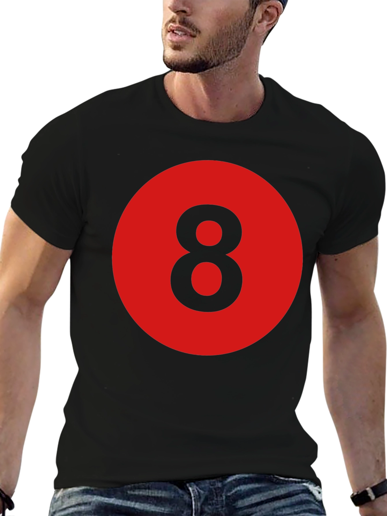8 Ball Graphic Tee - Retro Style