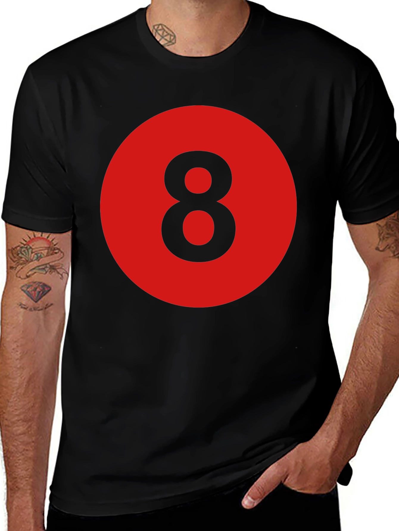 8 Ball Graphic Tee - Retro Style