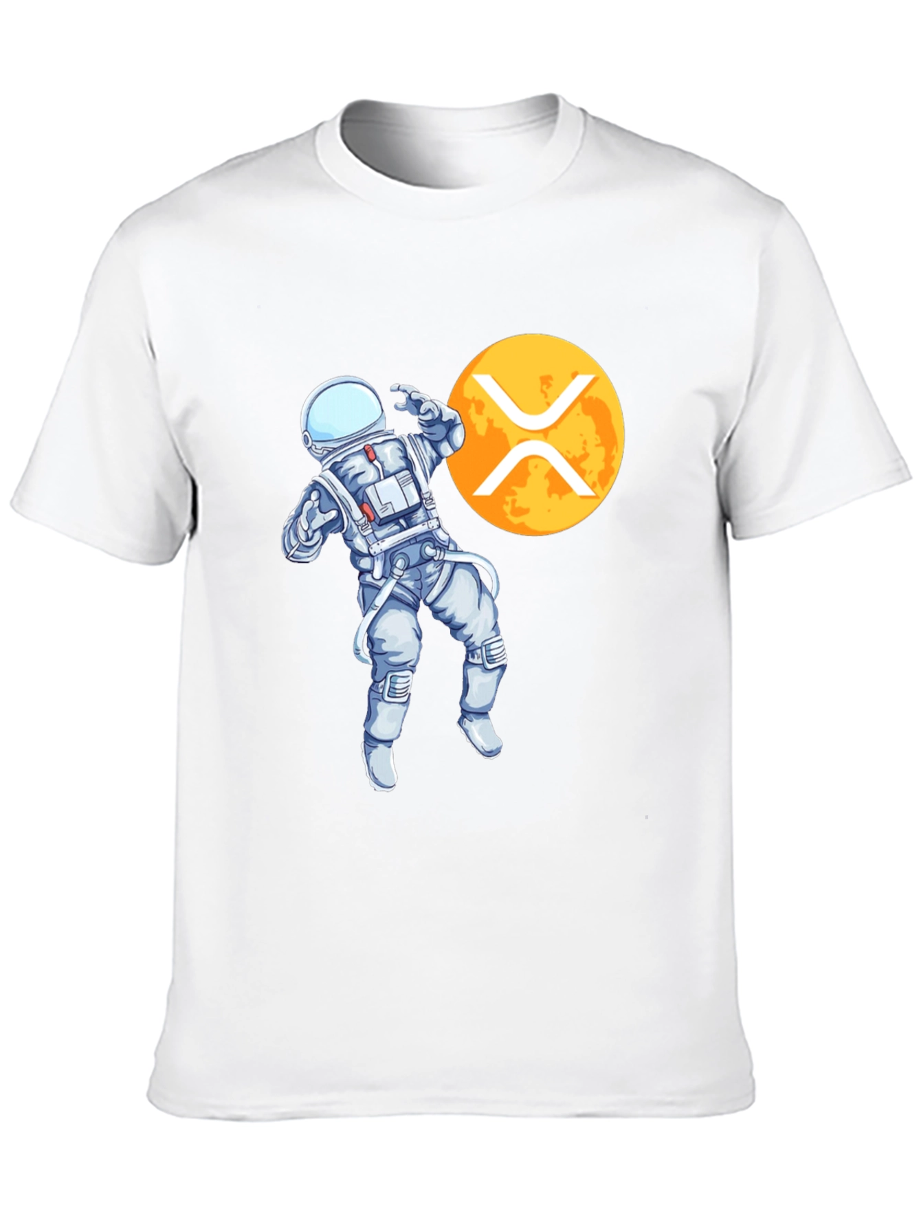 Astronaut XRP Crypto Black T-Shirt