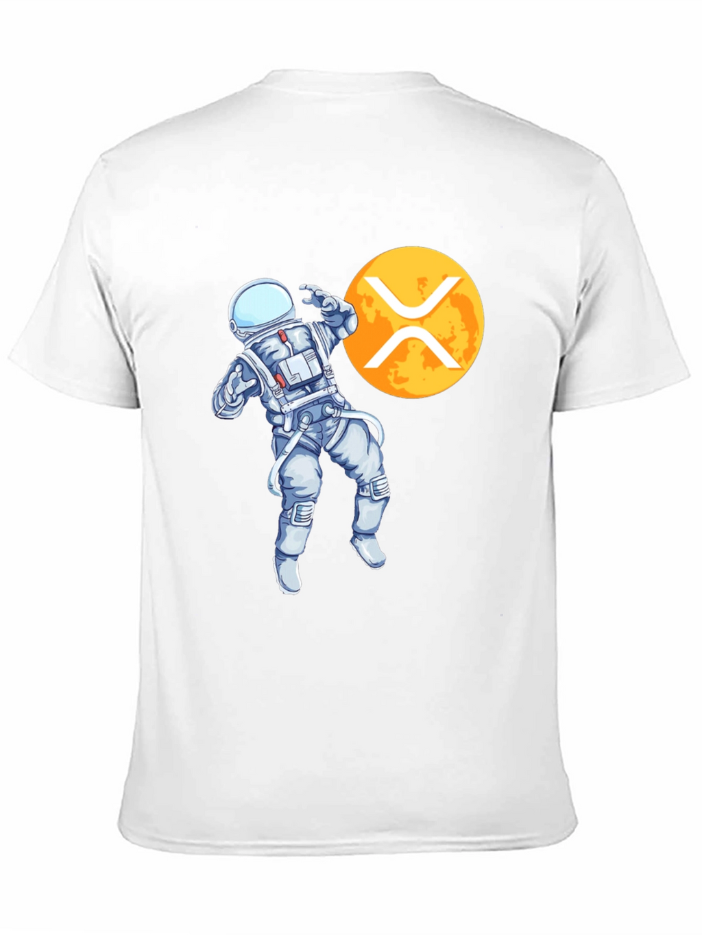 Astronaut XRP Crypto Black T-Shirt
