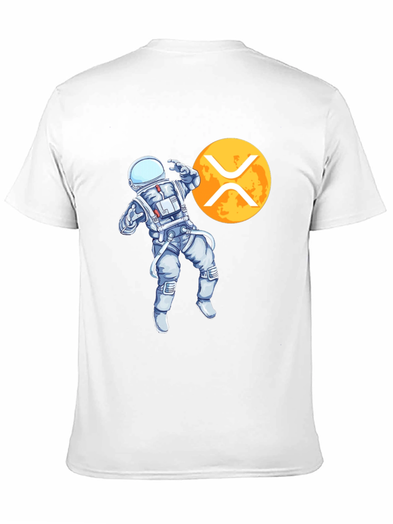 Astronaut XRP Crypto Black T-Shirt