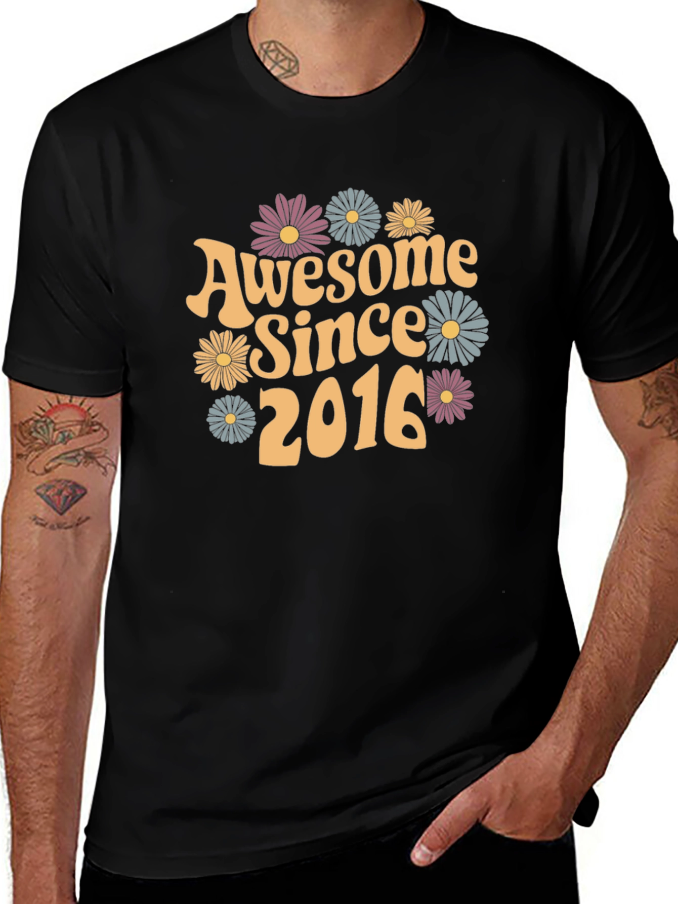 Awesome Since 2016 Graphic T-Shirt