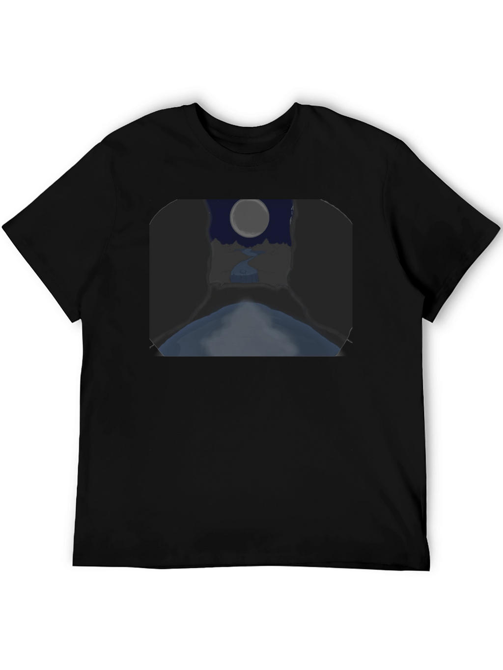 Moonlit River Graphic Tee - Unique Design