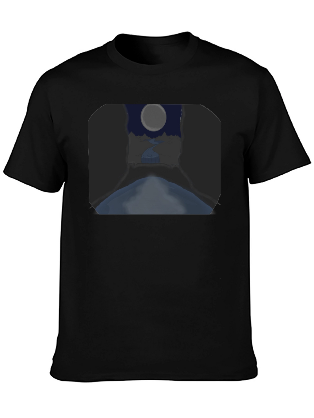 Moonlit River Graphic Tee - Unique Design