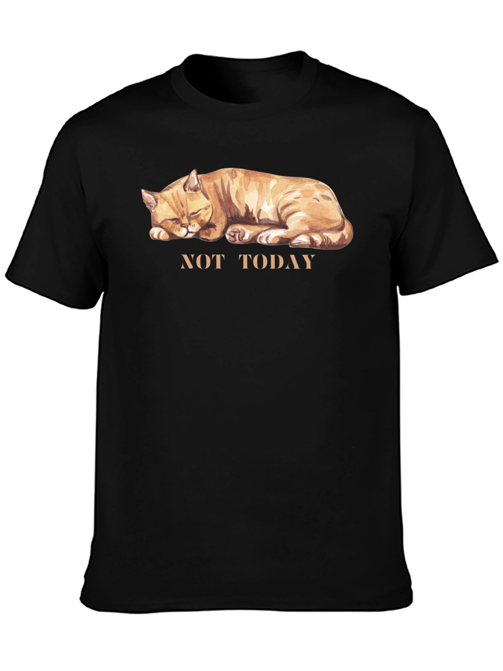 Not Today Cat Graphic T-Shirt - Unisex Cotton Tee