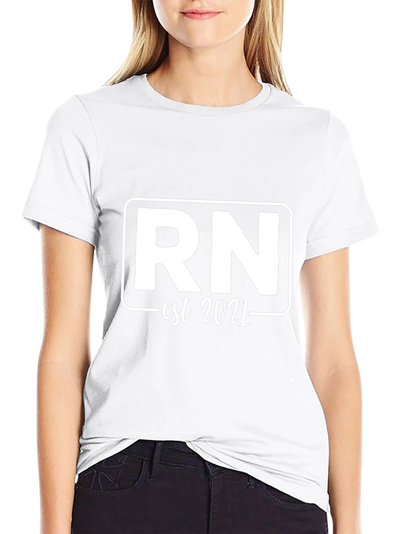 RN Est 2021 T-Shirt Registered Nurse Shirt