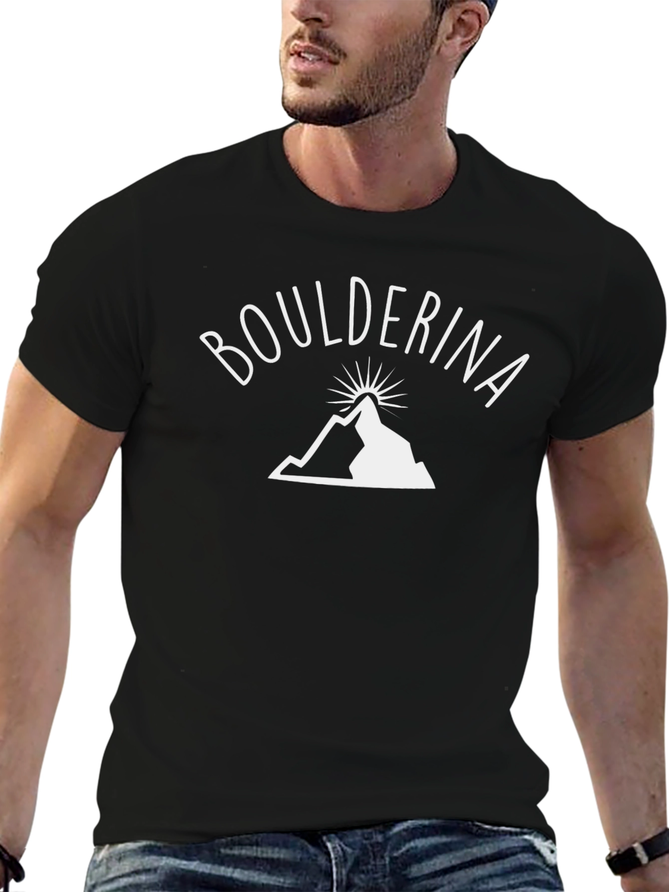 Bouldering T-Shirt Mountain Design