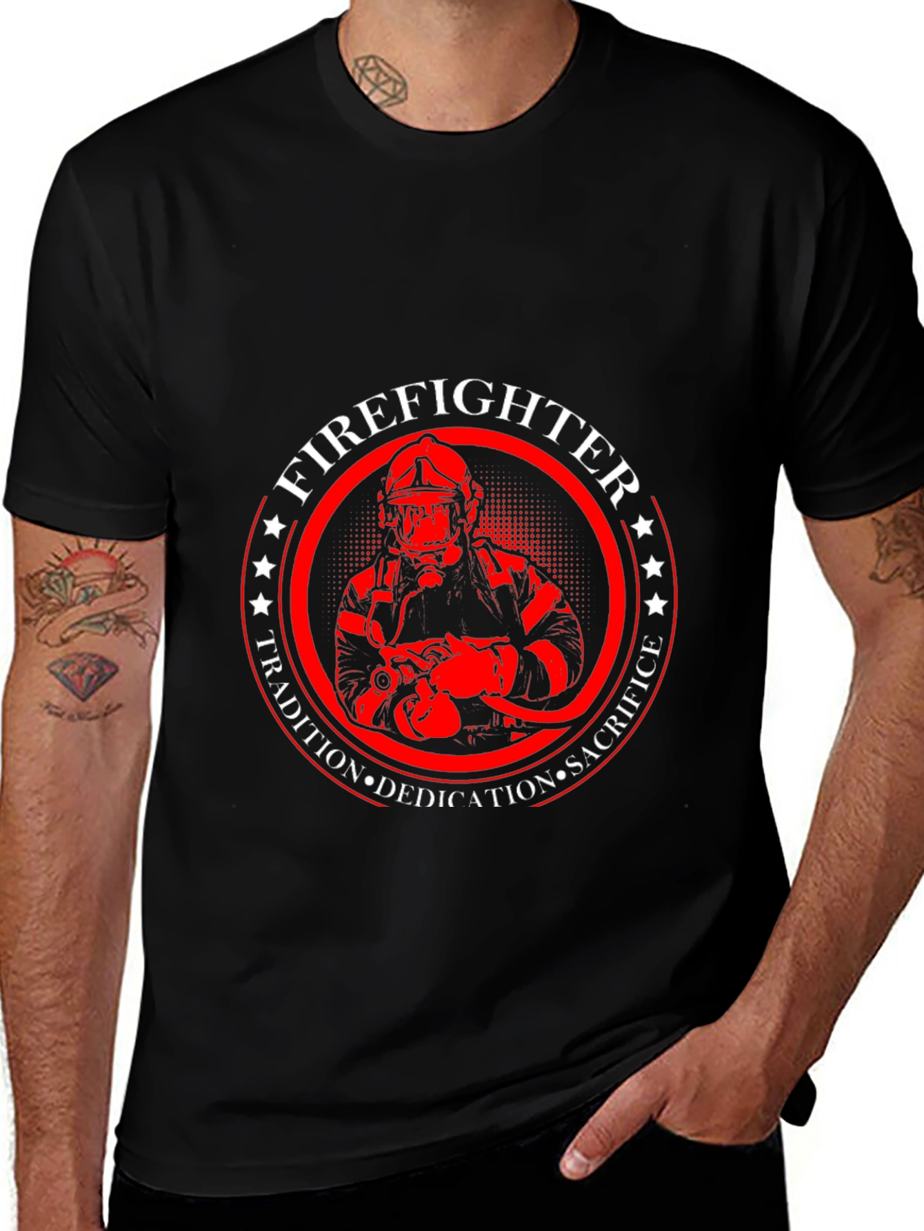 Firefighter Tradition Dedication Sacrifice T-Shirt
