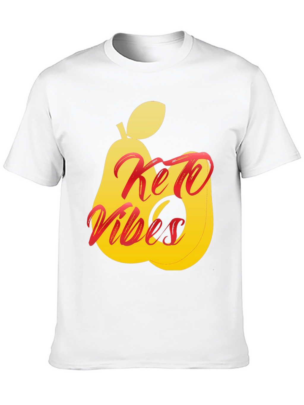 Keto Vibes Black T-Shirt Pear Graphic Tee