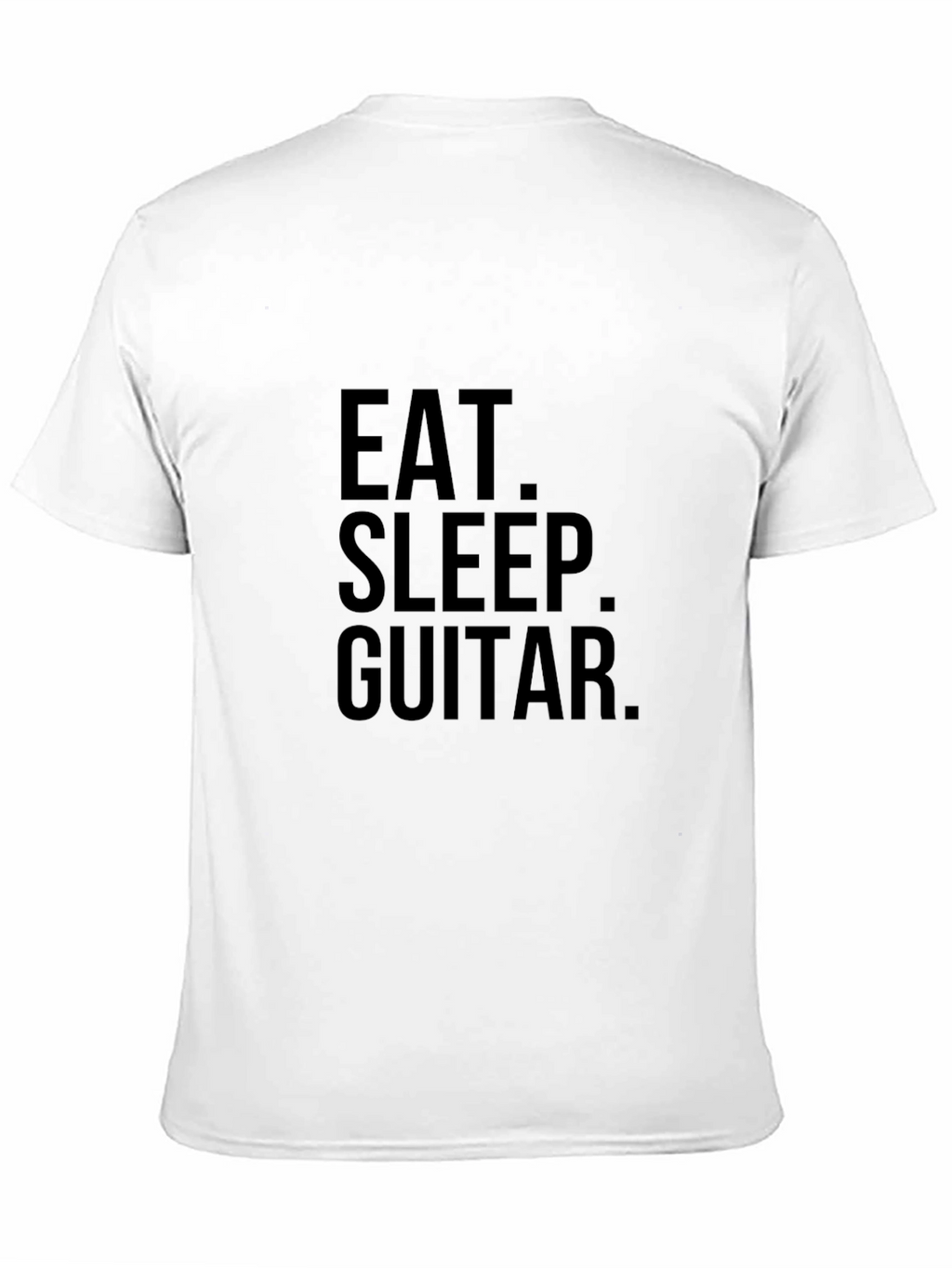 Eat Sleep Guitar Black Graphic Tee Shirt