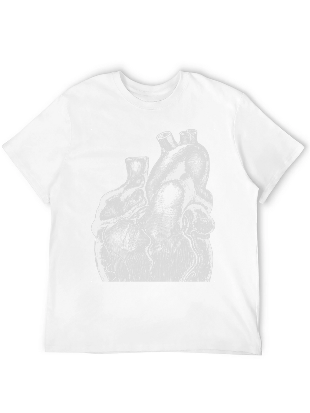 Anatomical Heart Graphic Print Black T-Shirt