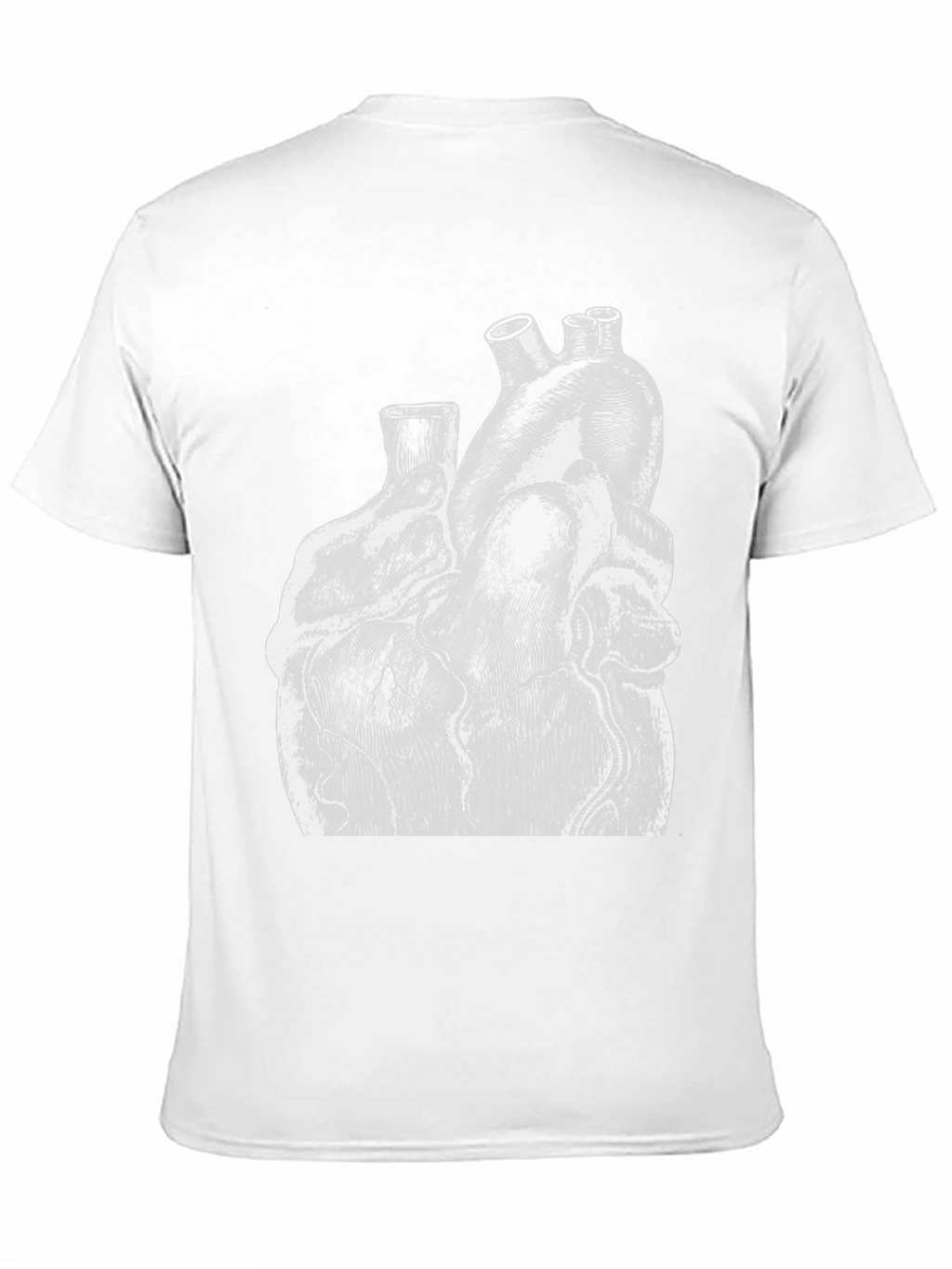 Anatomical Heart Graphic Print Black T-Shirt