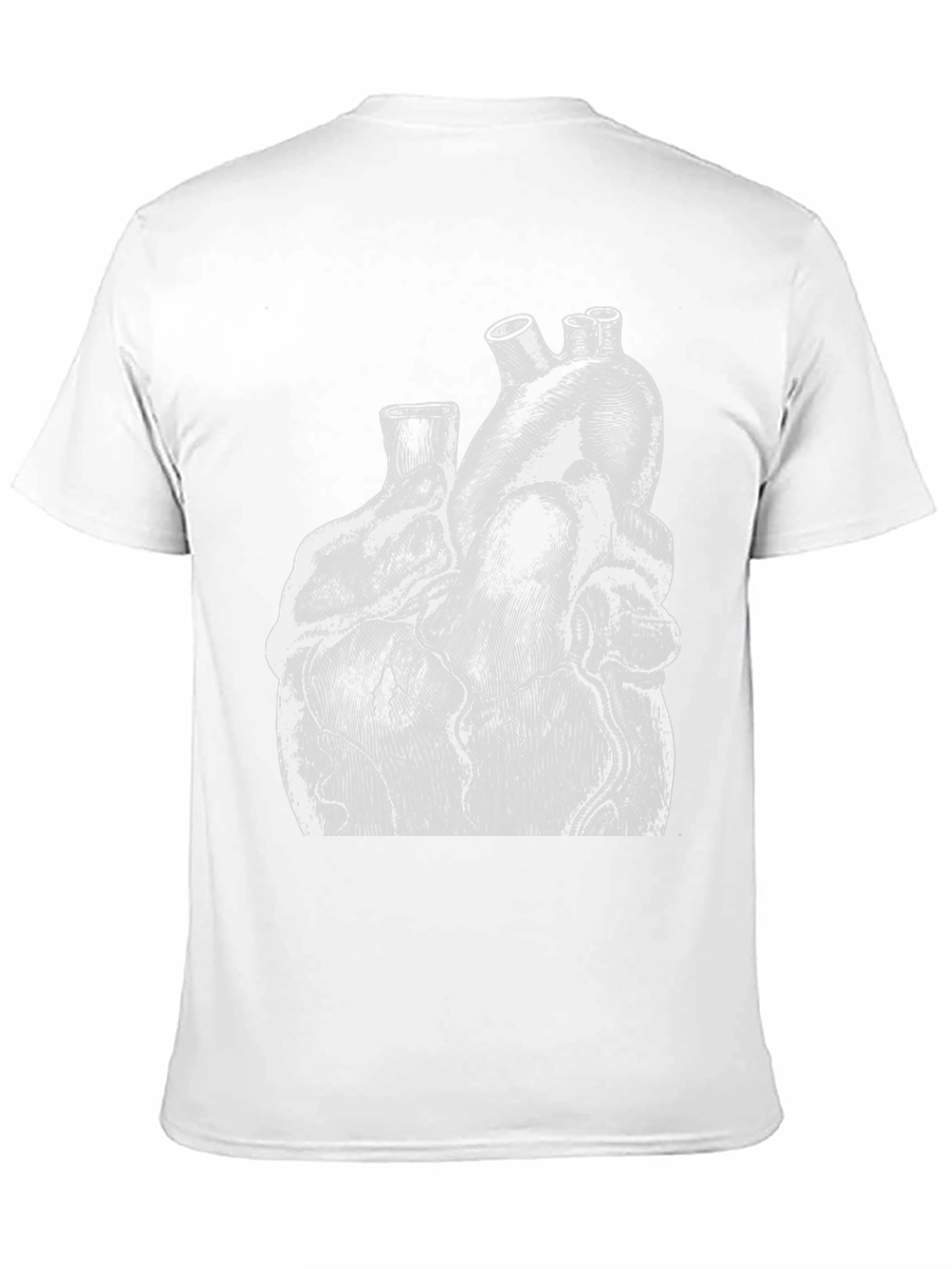 Anatomical Heart Graphic Print Black T-Shirt
