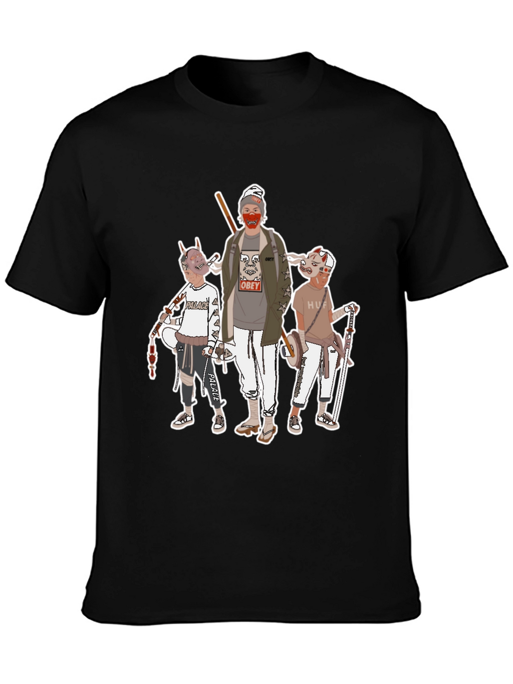 Graphic Print Crew Neck T-Shirt