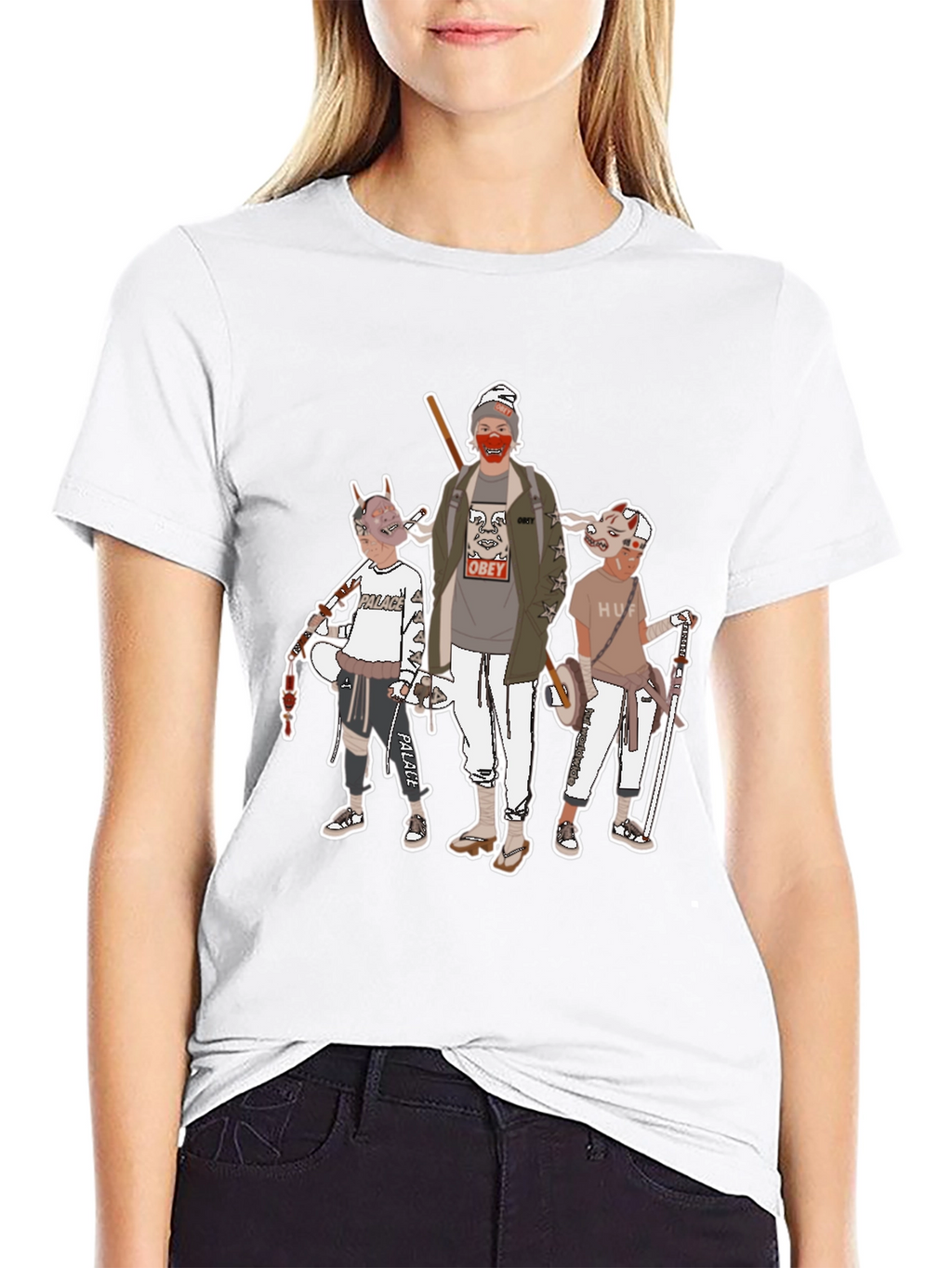 Graphic Print Crew Neck T-Shirt