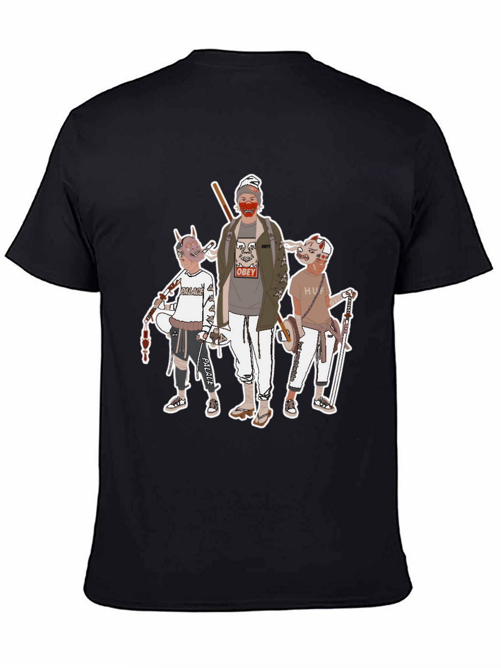 Graphic Print Crew Neck T-Shirt