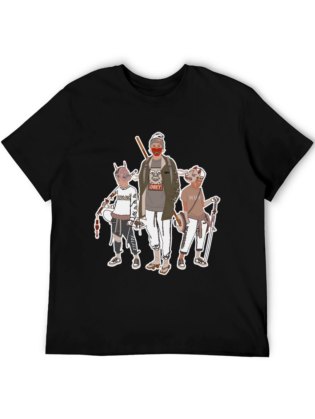 Graphic Print Crew Neck T-Shirt