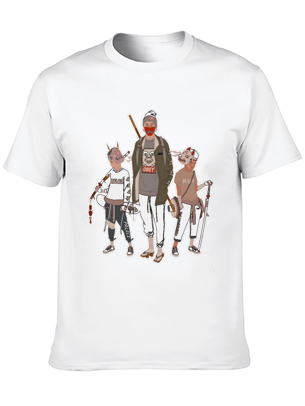 Graphic Print Crew Neck T-Shirt