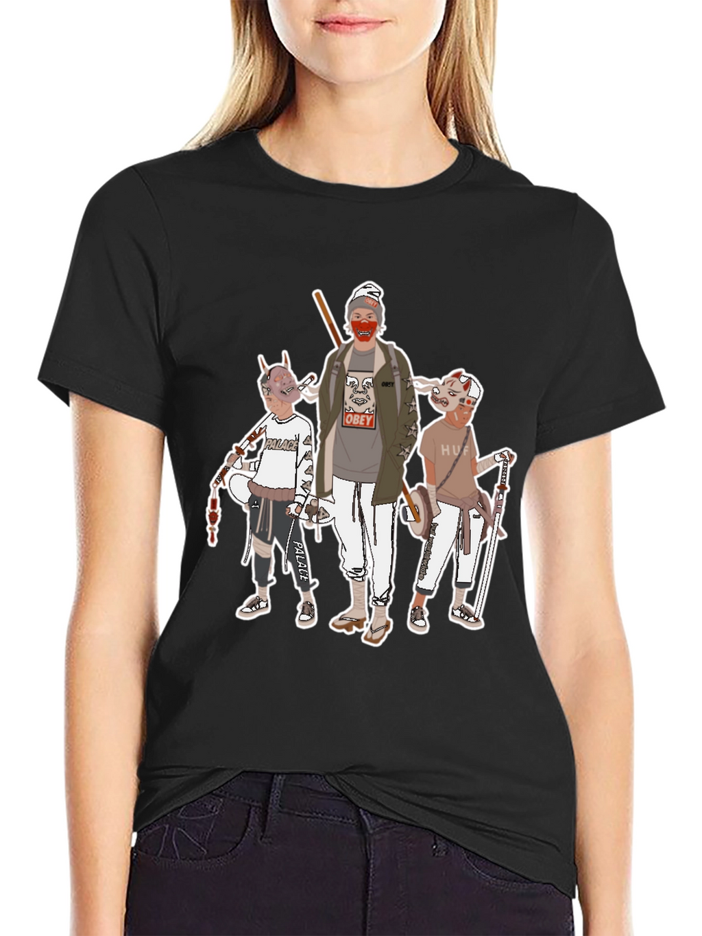 Graphic Print Crew Neck T-Shirt