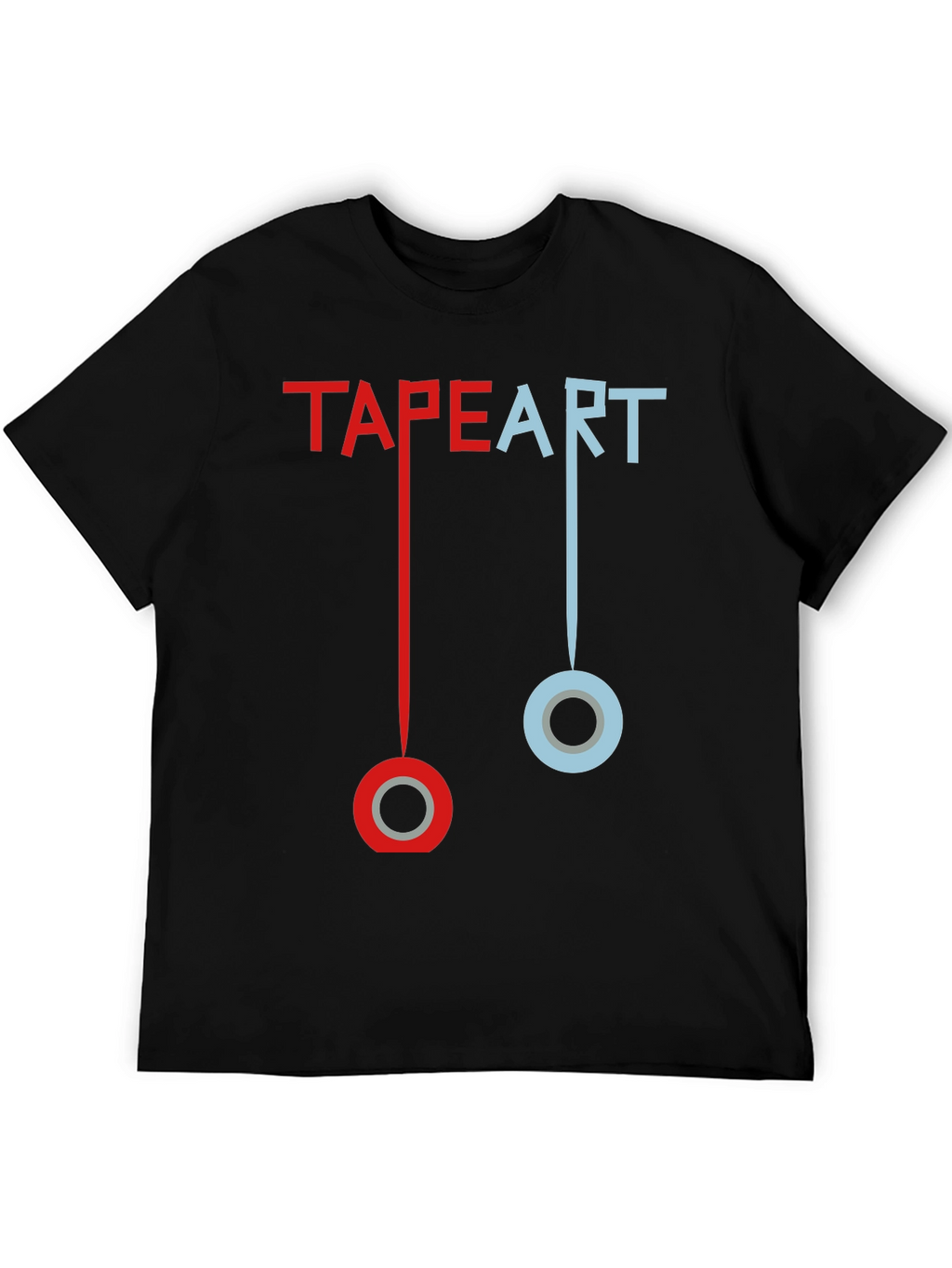 Tape Art T-Shirt: Creative Graphic Tee
