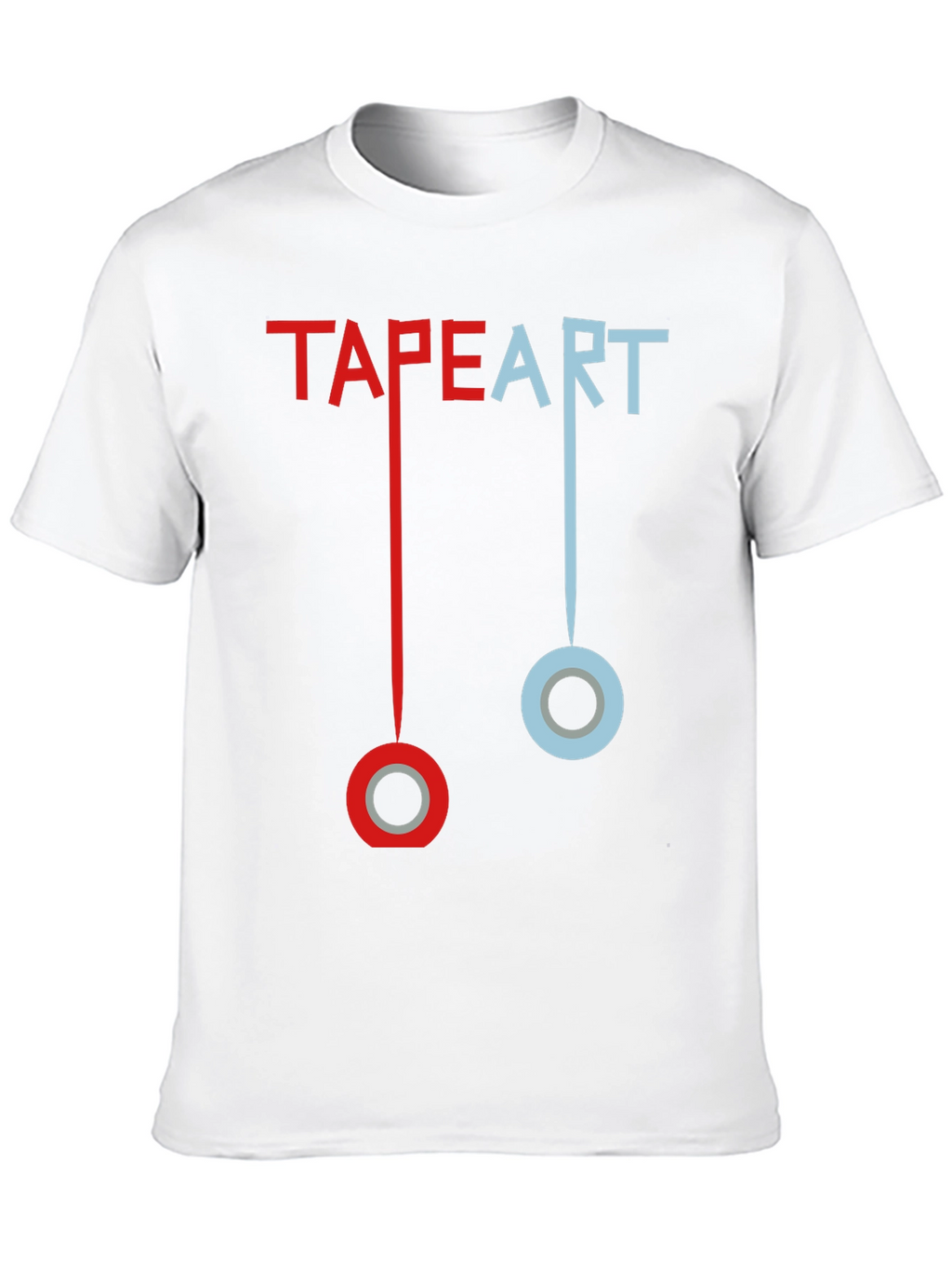 Tape Art T-Shirt: Creative Graphic Tee
