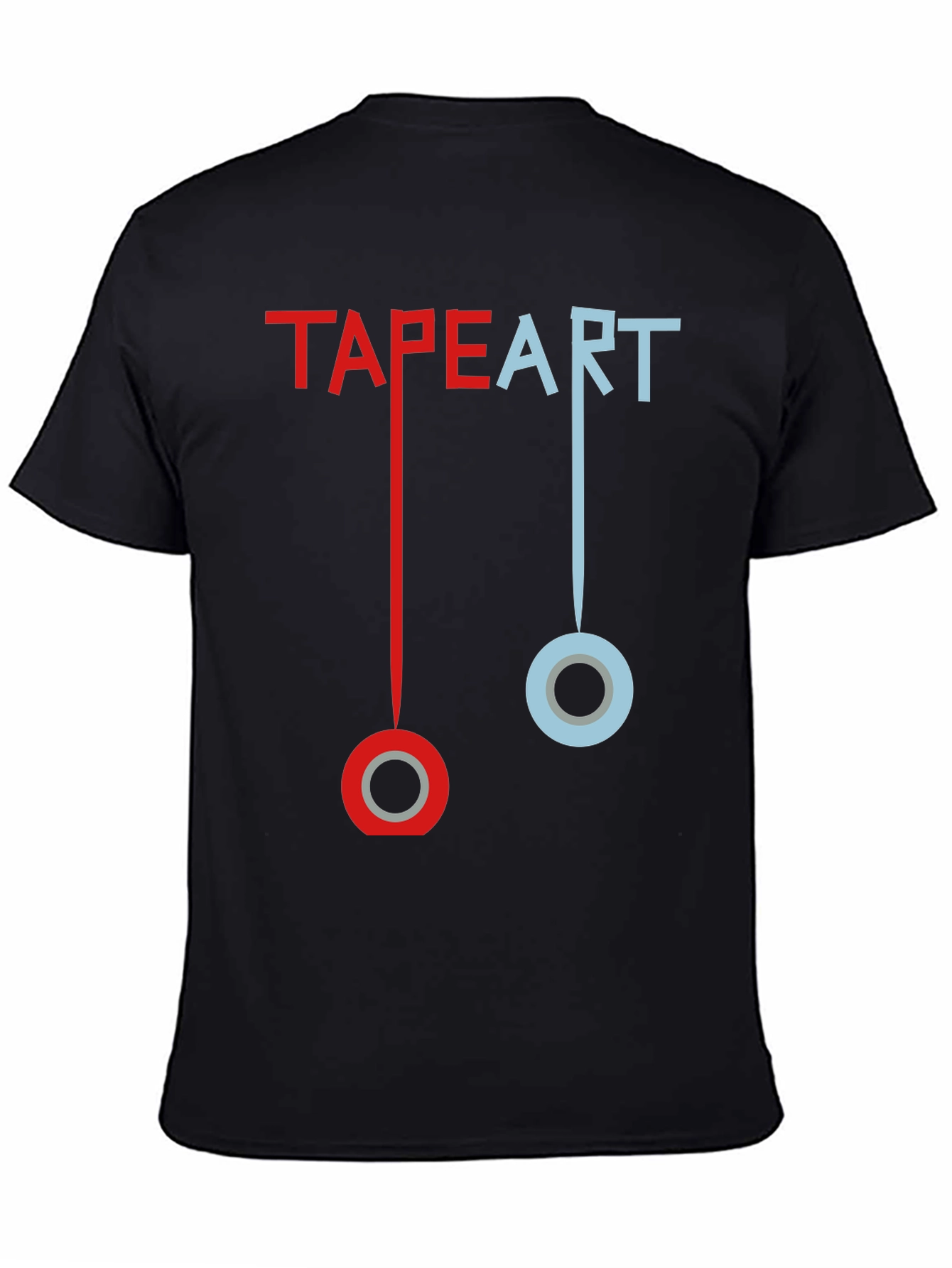 Tape Art T-Shirt: Creative Graphic Tee