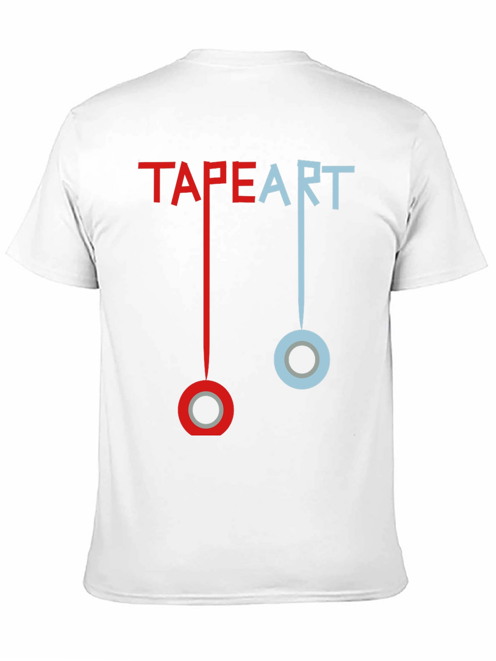 Tape Art T-Shirt: Creative Graphic Tee