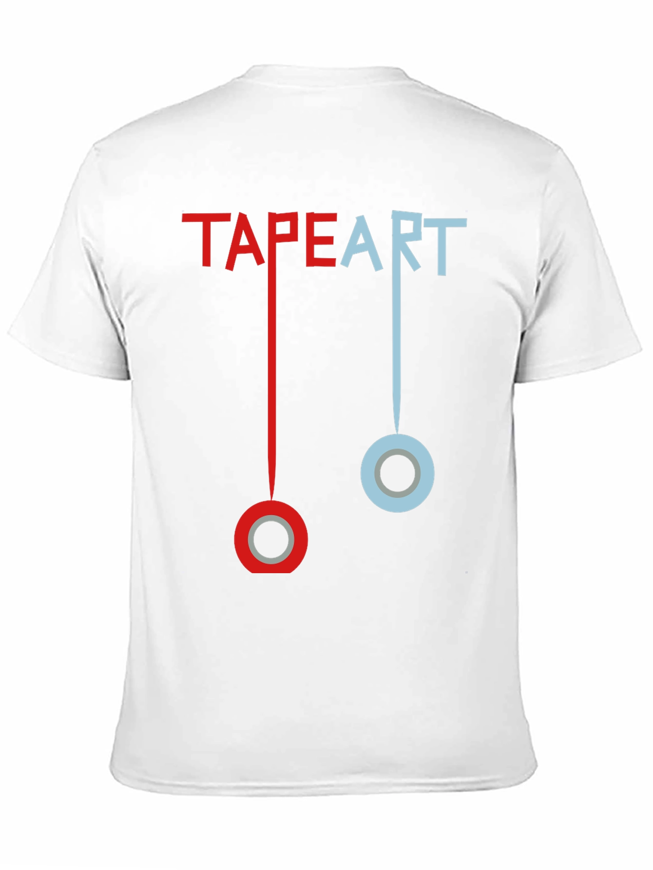 Tape Art T-Shirt: Creative Graphic Tee