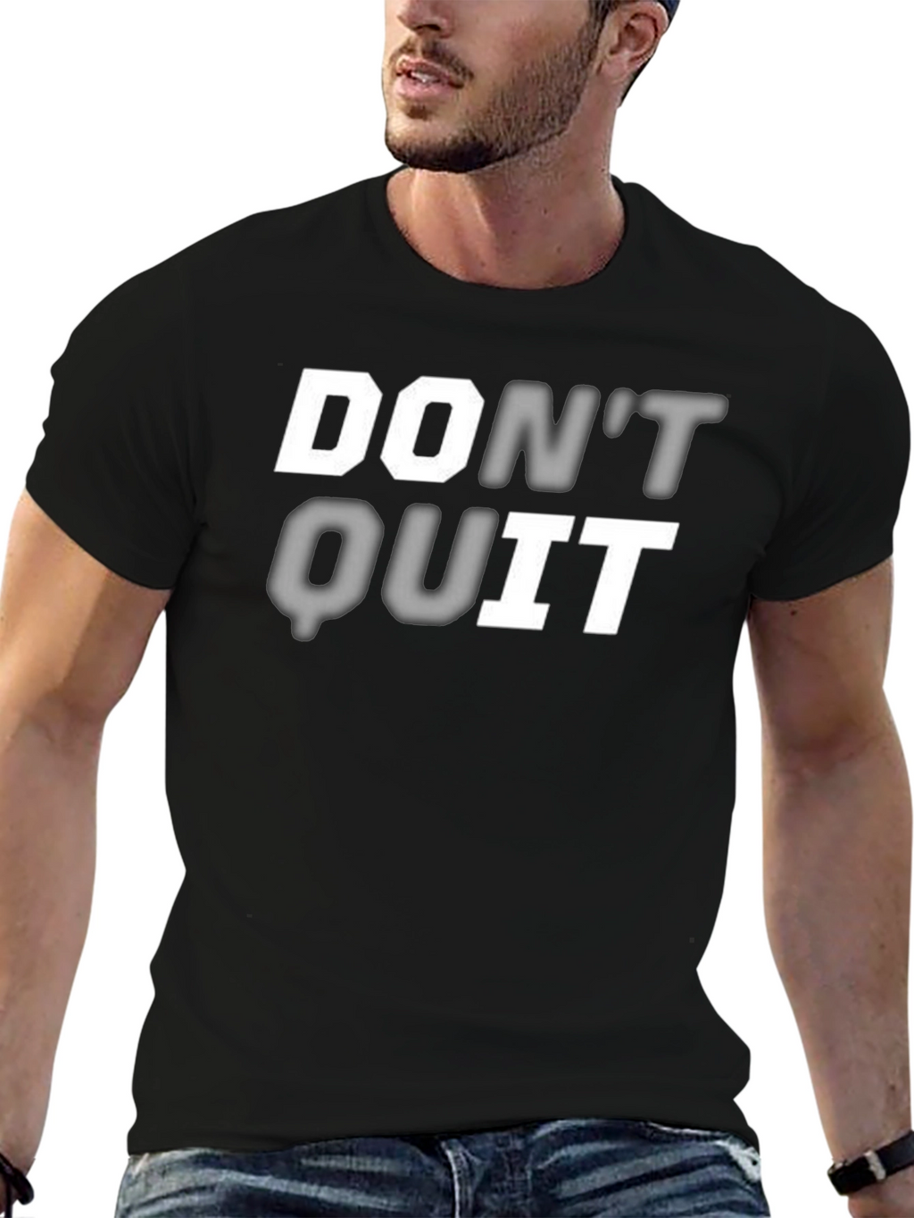 Dont Quit Graphic Print T-Shirt