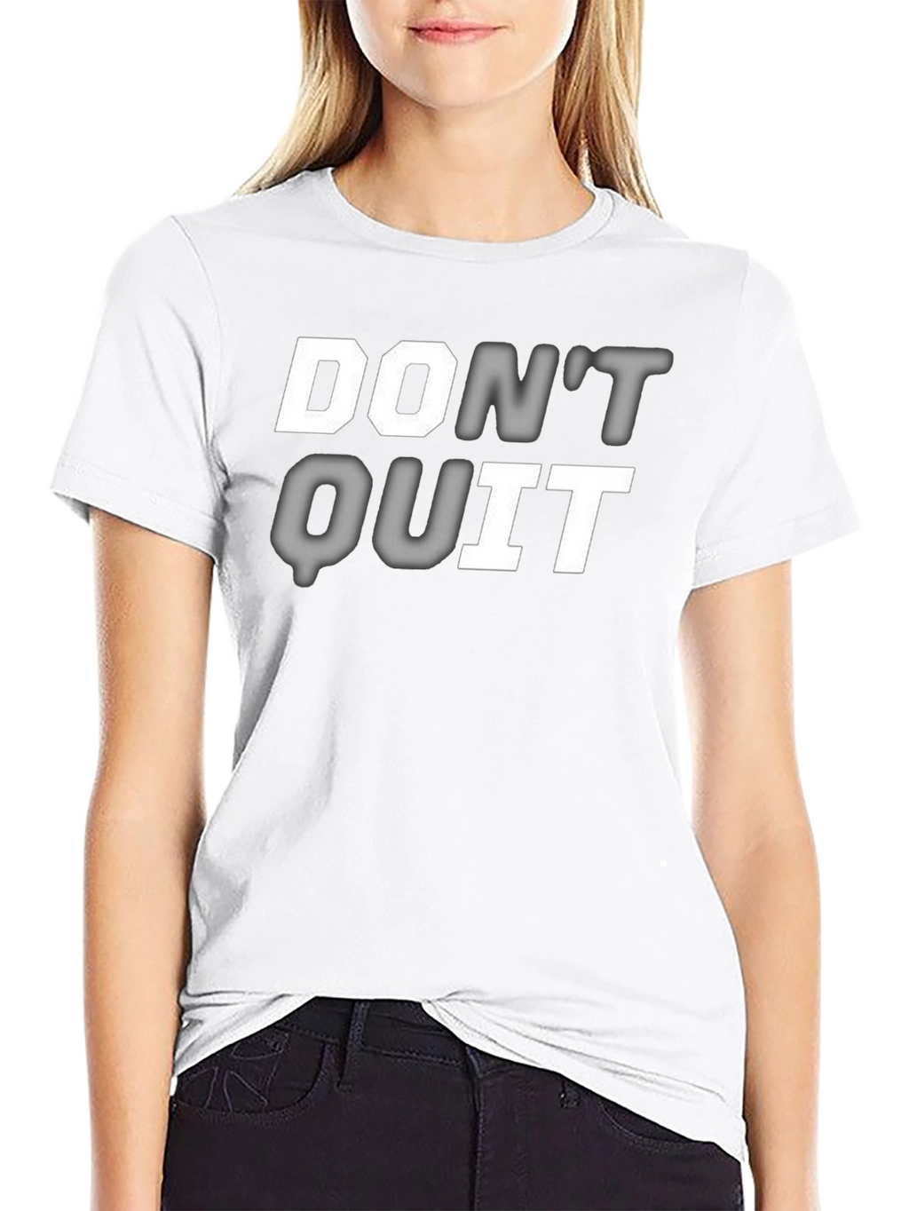 Dont Quit Graphic Print T-Shirt