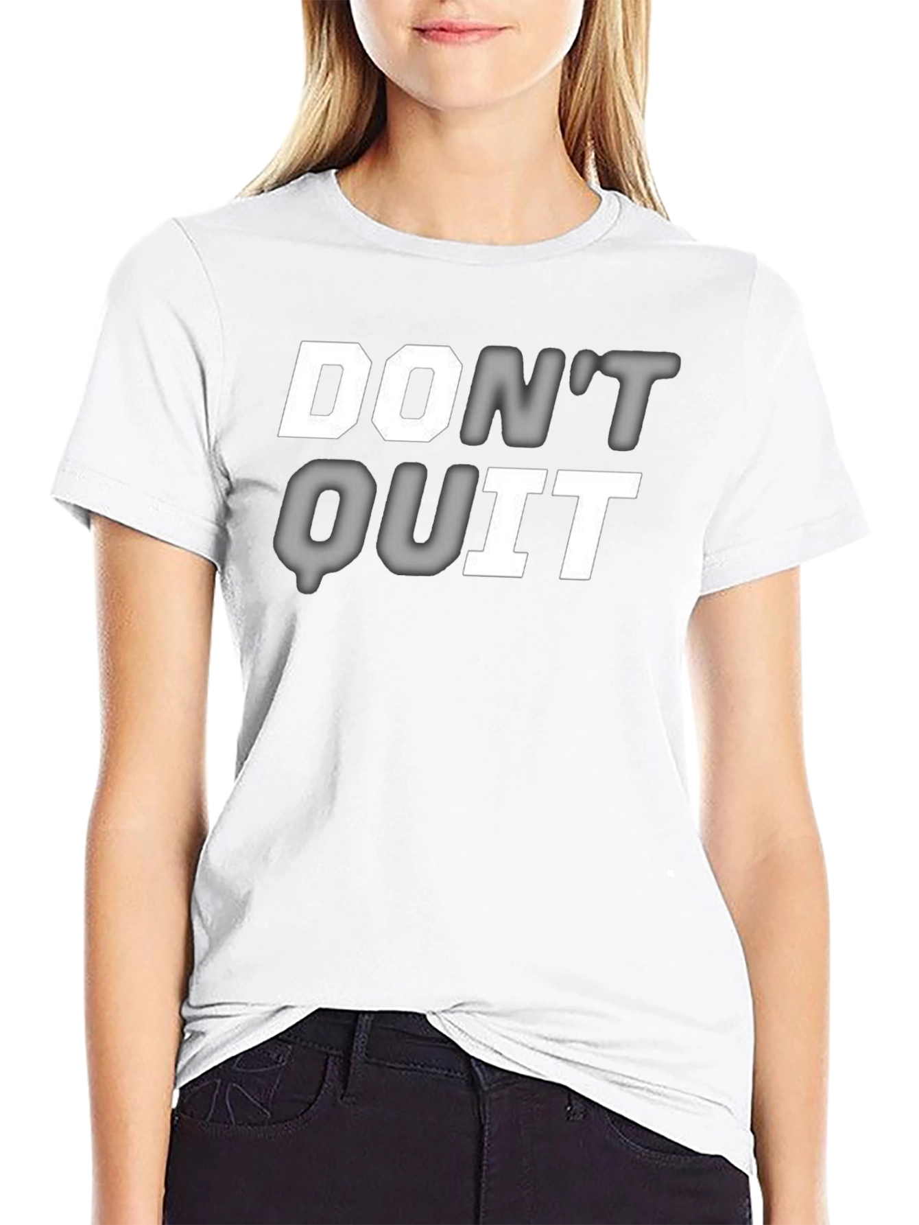 Dont Quit Graphic Print T-Shirt