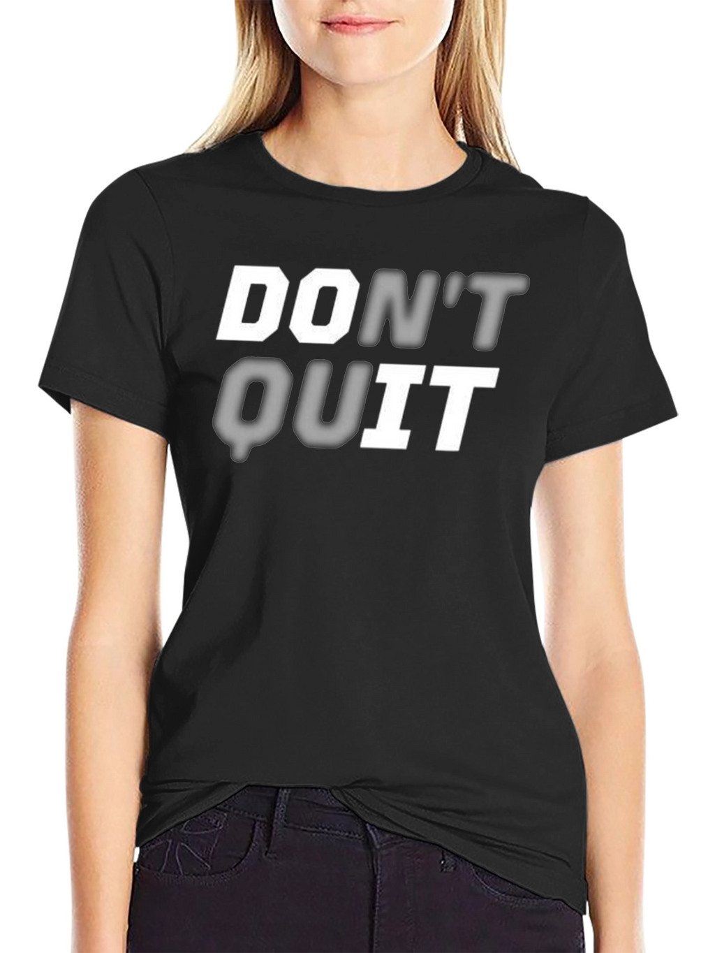 Dont Quit Graphic Print T-Shirt