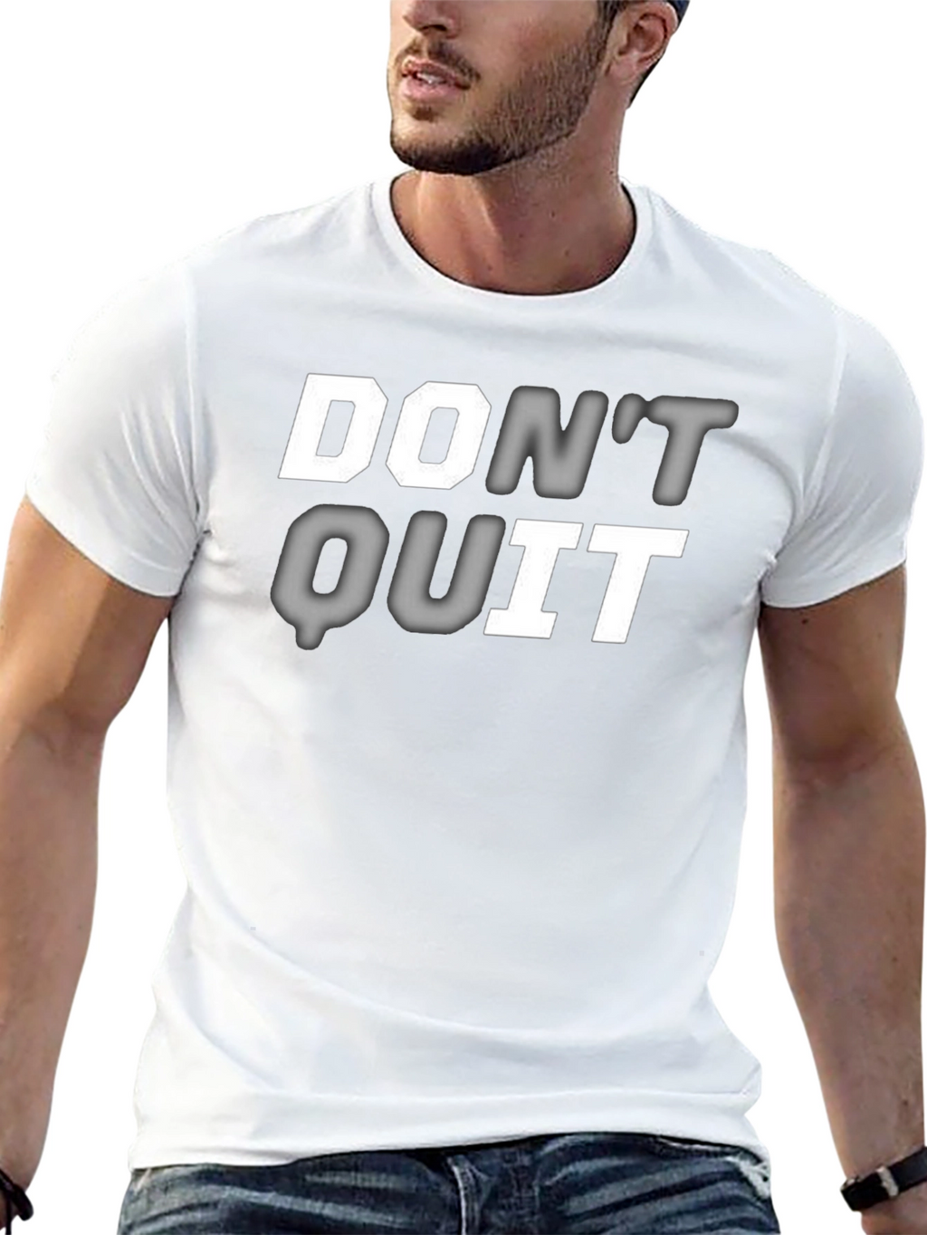 Dont Quit Graphic Print T-Shirt