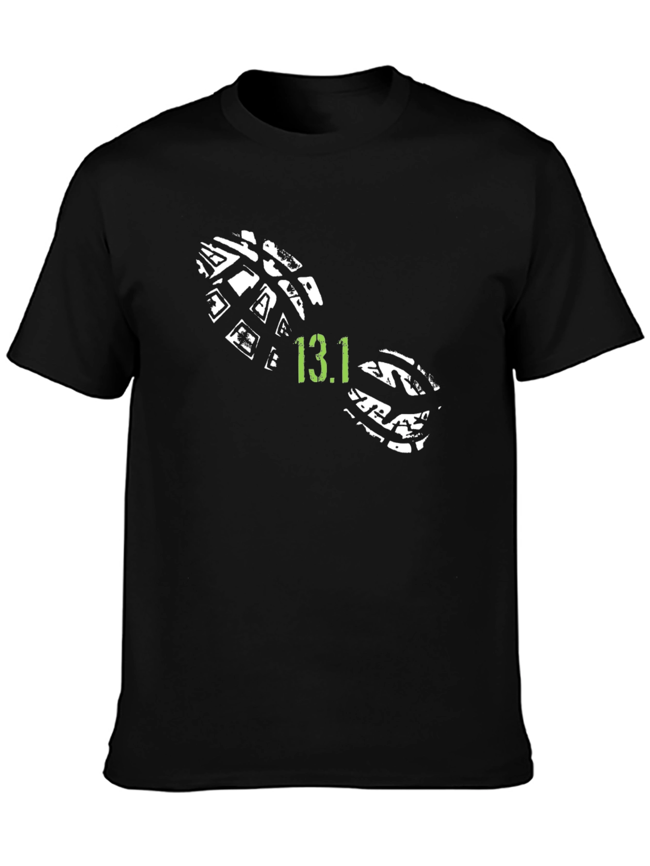 13.1 Half Marathon Shoe Print T-Shirt