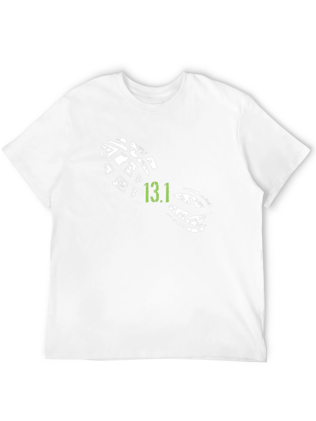 13.1 Half Marathon Shoe Print T-Shirt