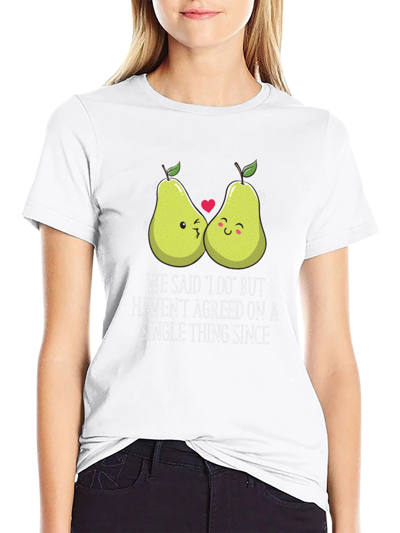Funny Pears T-Shirt - We Said I Do Graphic Tee
