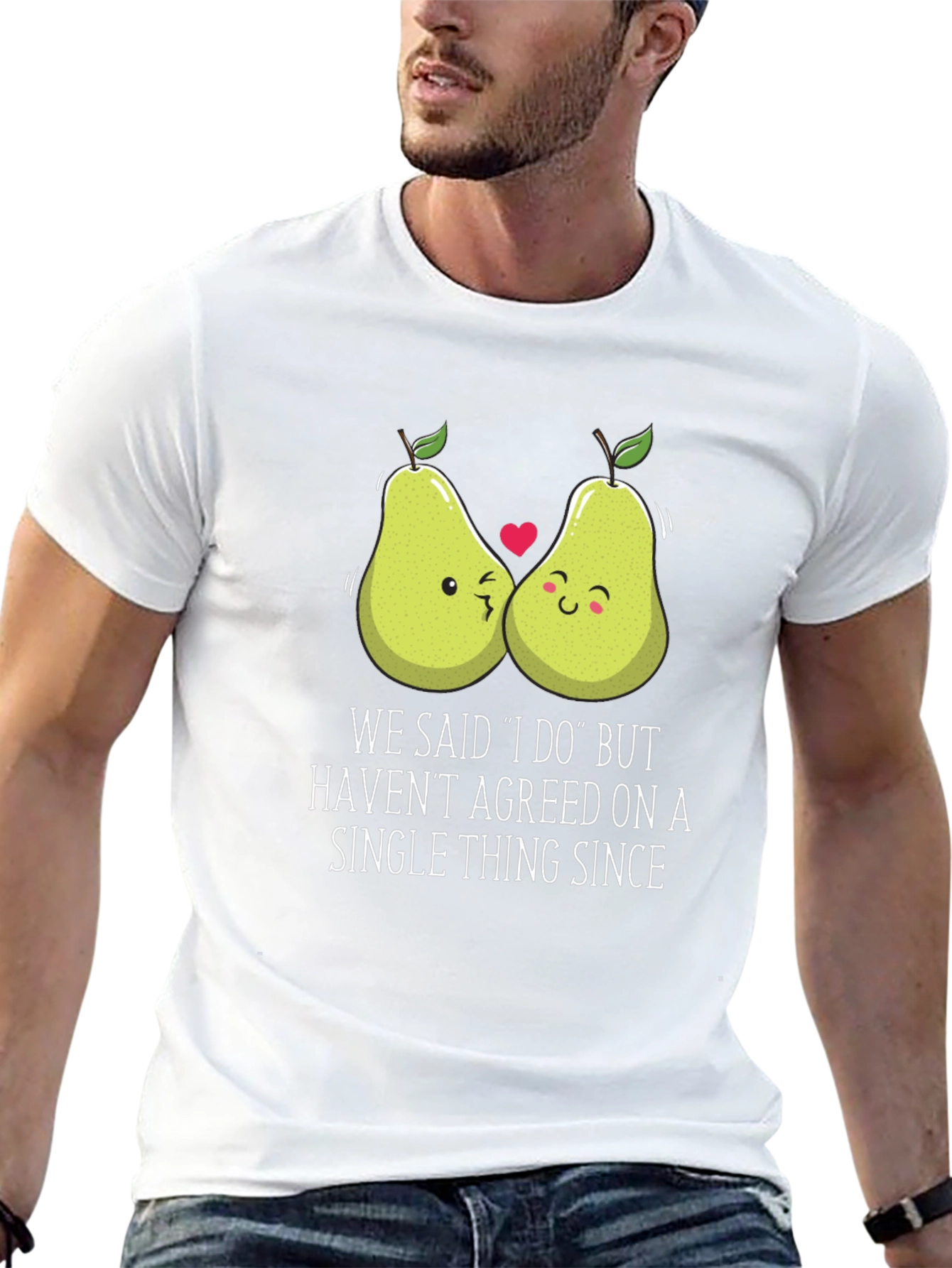 Funny Pears T-Shirt - We Said I Do Graphic Tee