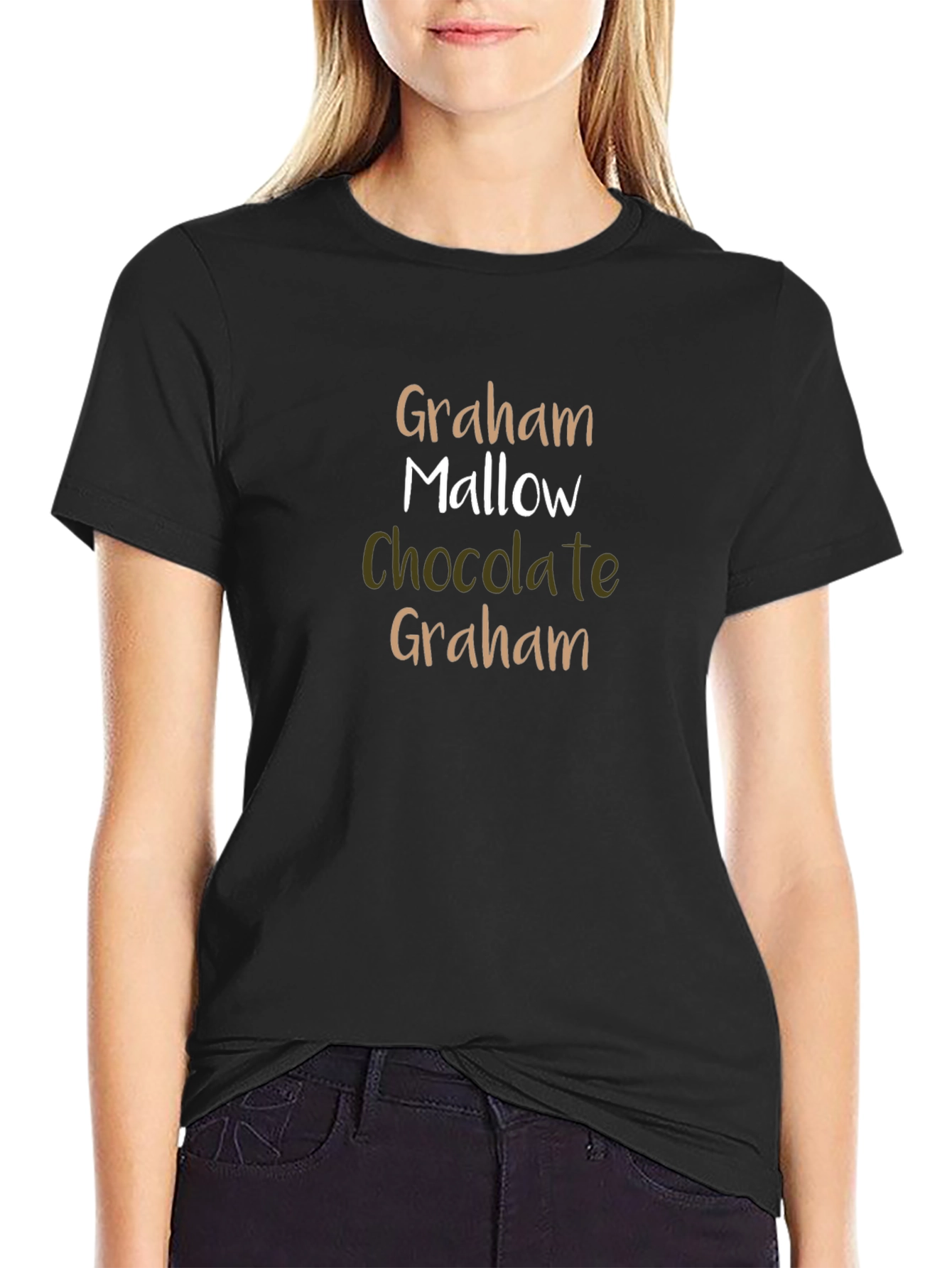 Smores Ingredients T-Shirt - Graham Mallow Chocolate