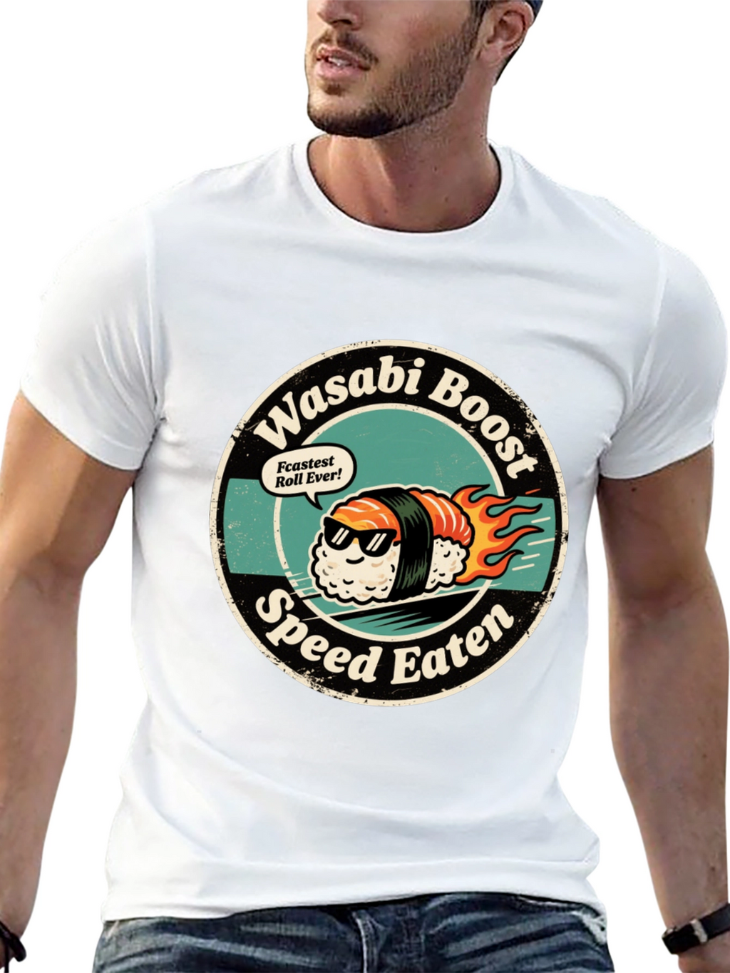 Wasabi Boost Sushi T-Shirt - Speed Eater