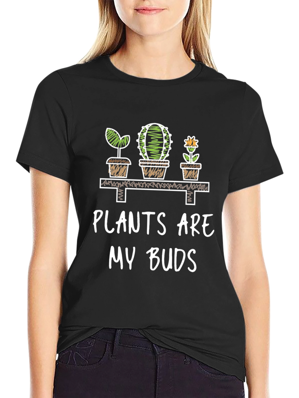 Plants Are My Buds Graphic T-Shirt