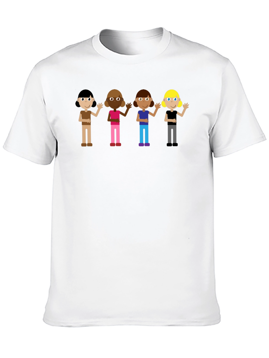 Diverse Kids Graphic Tee - Black Unisex T-Shirt