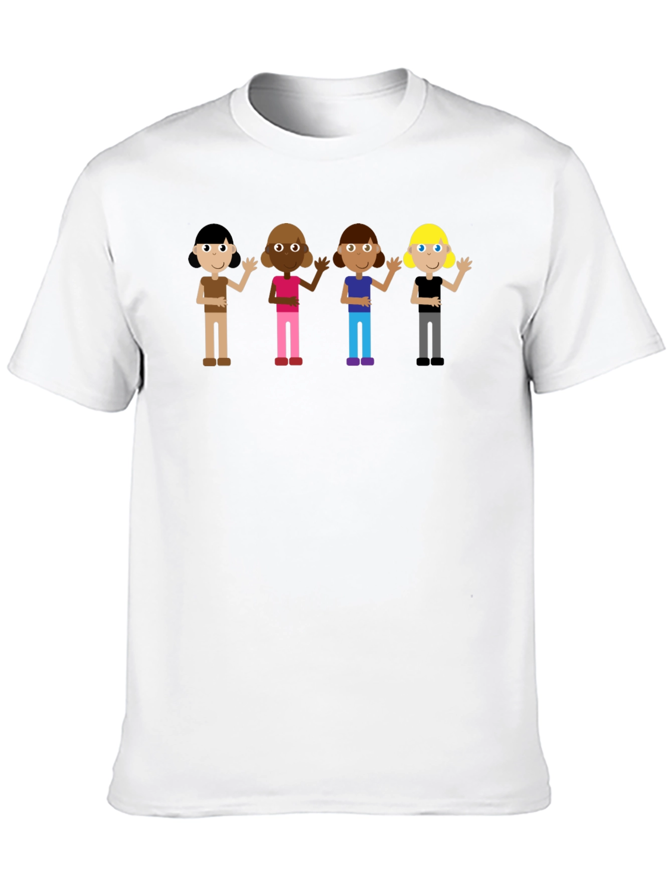 Diverse Kids Graphic Tee - Black Unisex T-Shirt