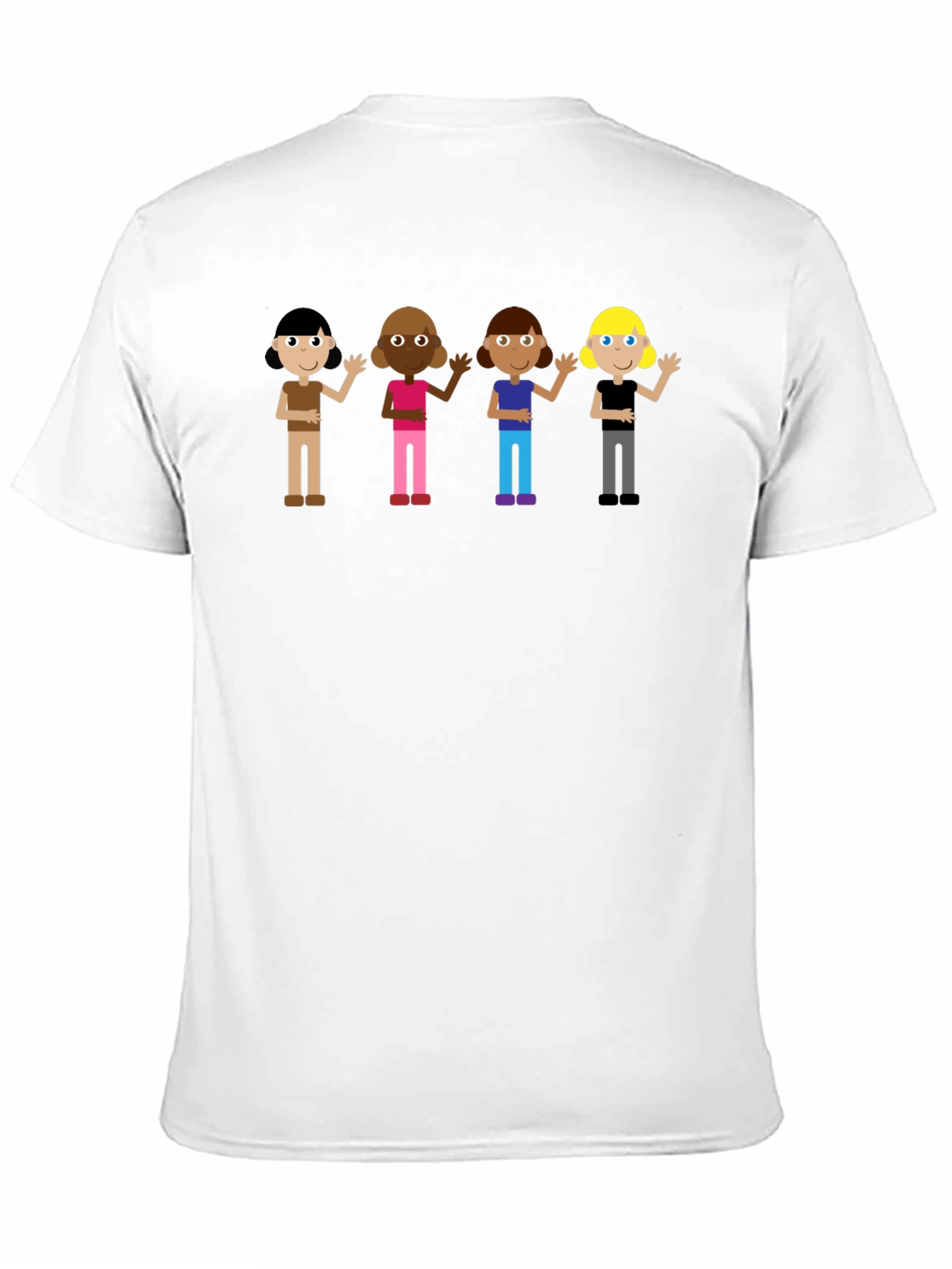 Diverse Kids Graphic Tee - Black Unisex T-Shirt