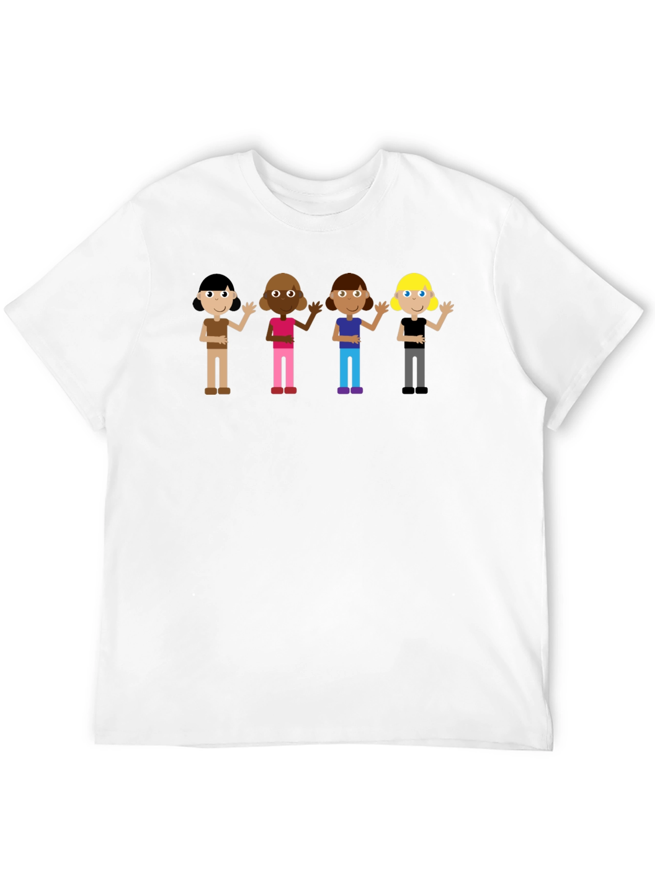 Diverse Kids Graphic Tee - Black Unisex T-Shirt