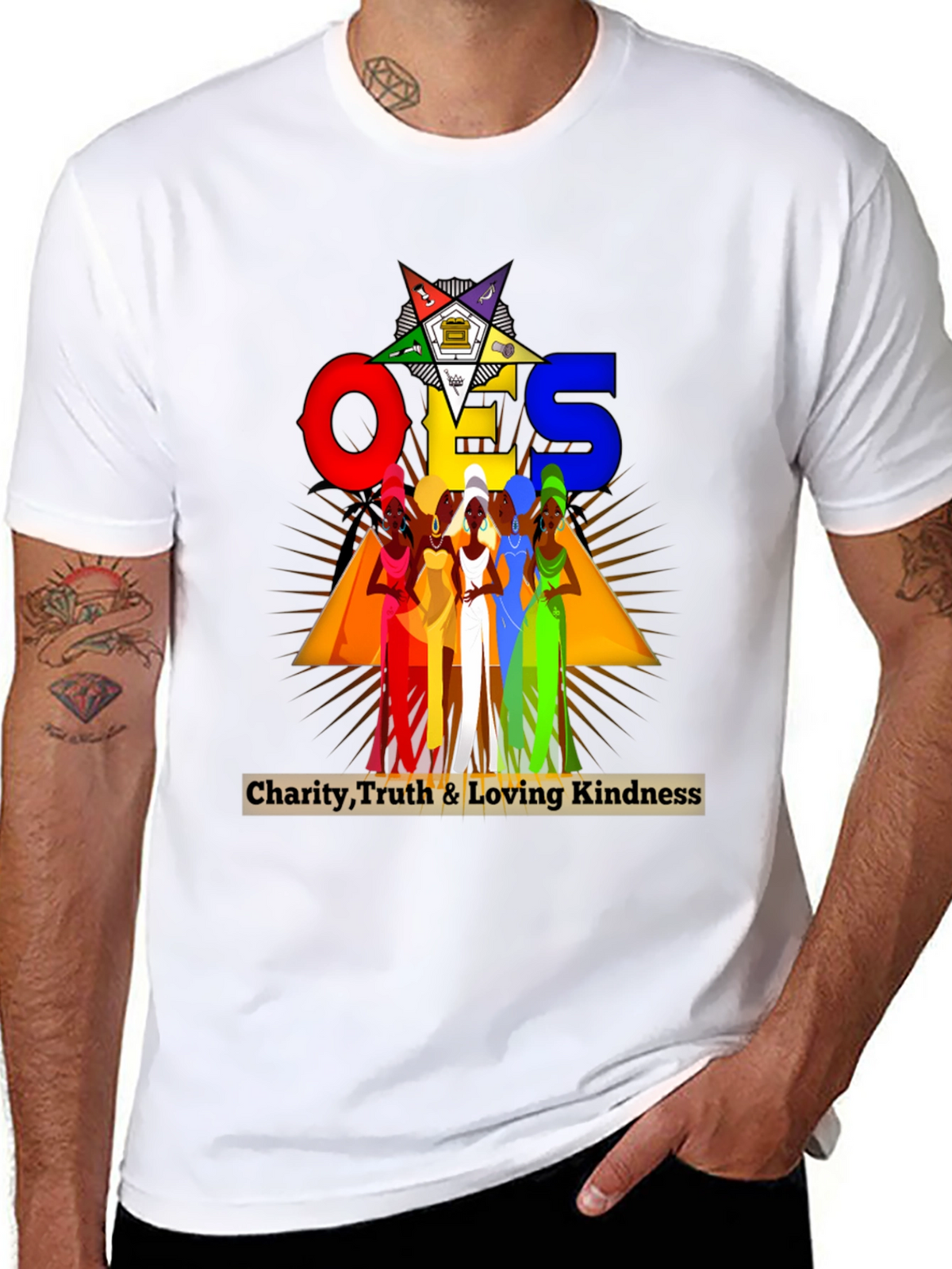 Order of the Eastern Star T-Shirt - Charity Truth Kindness