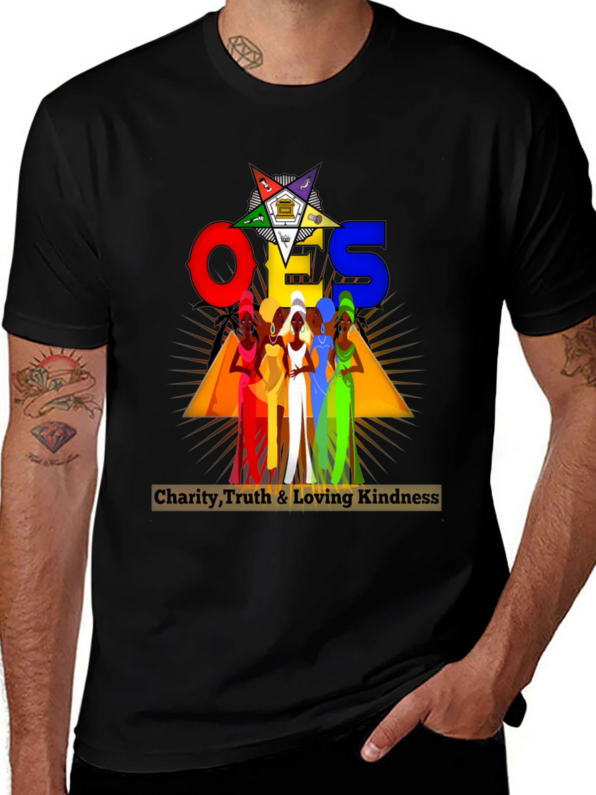 Order of the Eastern Star T-Shirt - Charity Truth Kindness